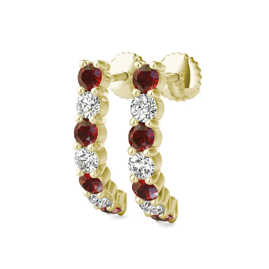Semi Hoop Earrings - Custom Builder - SKU 201792