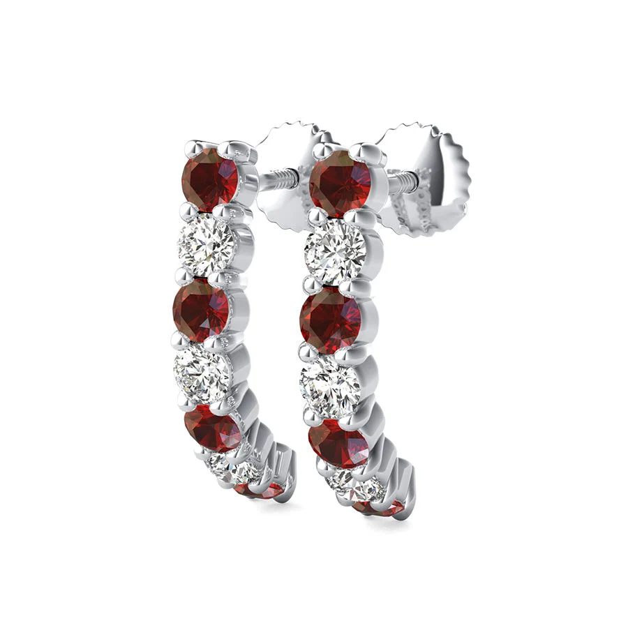 Semi Hoop Earrings - Custom Builder - SKU 201792