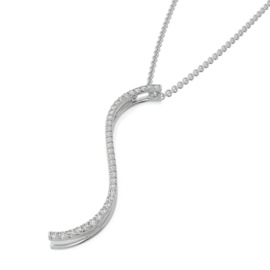 "SEXY" S-Curved Drop Bar Pendant - Image 2