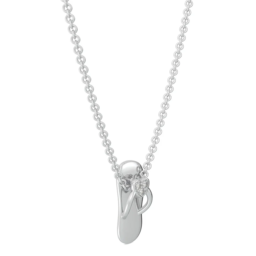 Slipper Heart Charm Pendant - Image 2