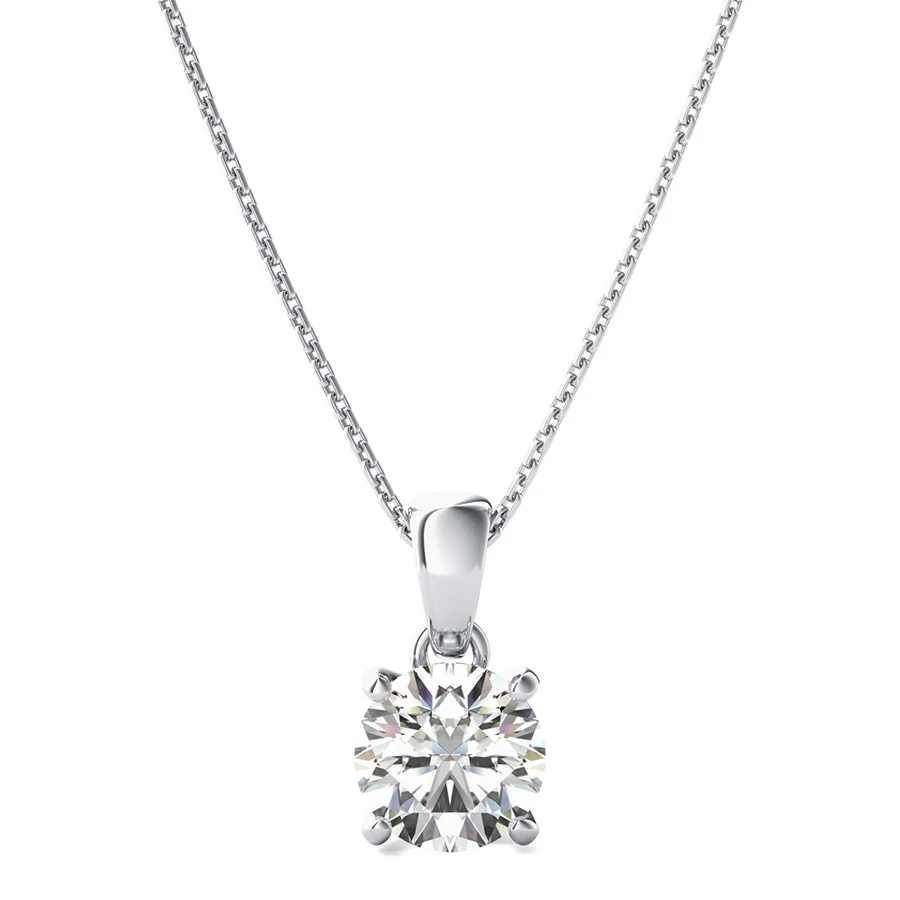 Solitaire Double Wire Basket Pendant