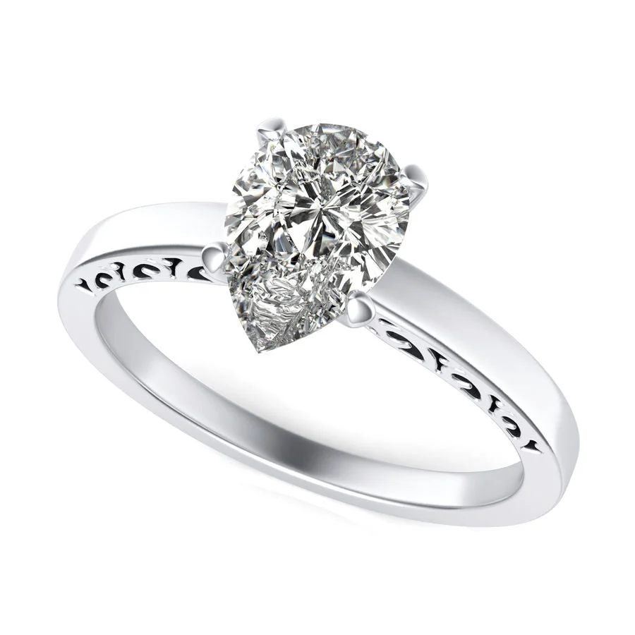 Solitaire Engagement Ring - Custom Builder - SKU 117000