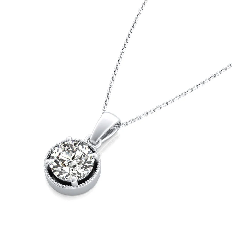 Solitaire Pendant - Custom Builder - SKU 191000