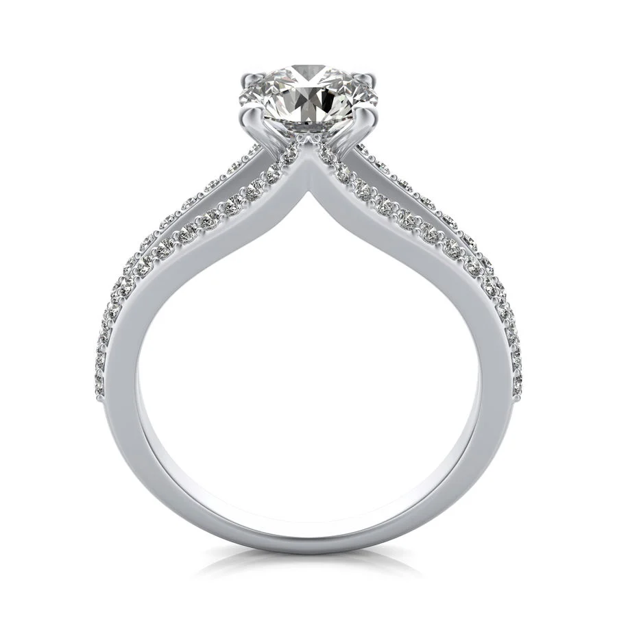 Split Shank Engagement Ring - Image 2