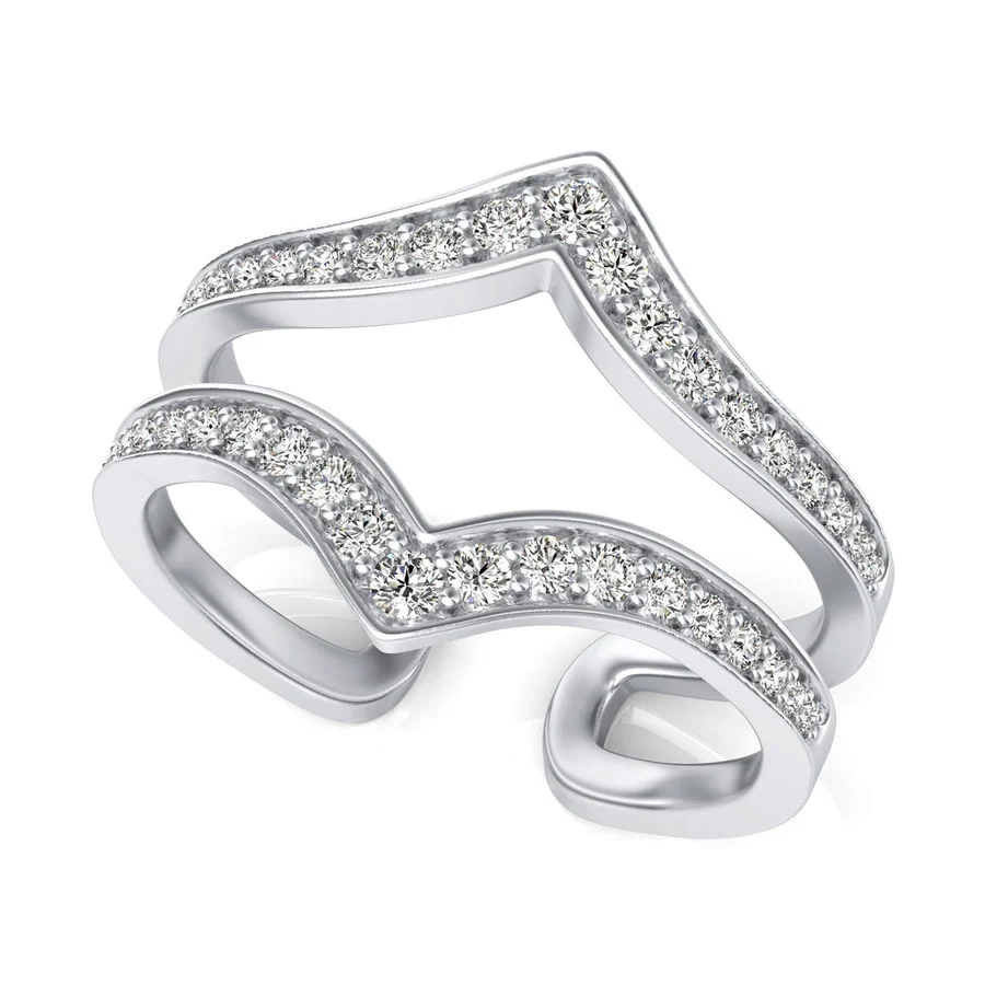 Split Shank Diamond Band