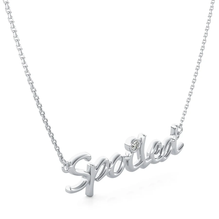 "Spoiled" Pendant With Bezel Set Stone - Image 2