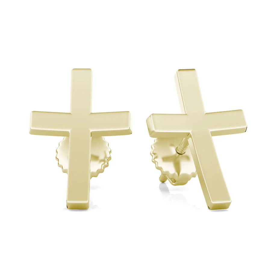 Stud Cross Earrings - Custom Builder - SKU 203000