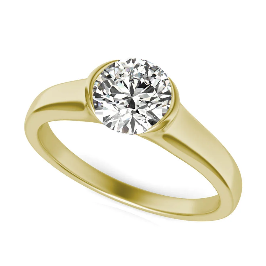 Tension Solitaire Engagement Ring - Custom Builder - SKU 117700