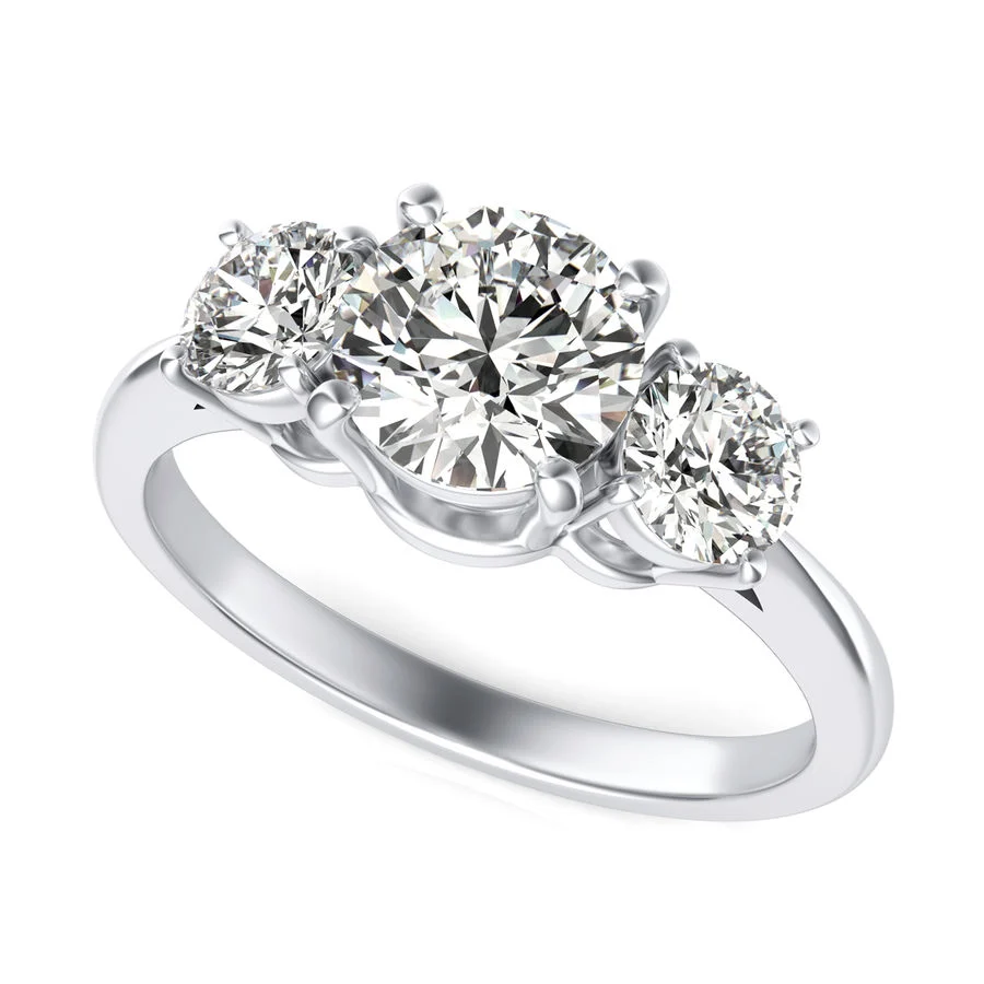 Three Stone Engagement Ring