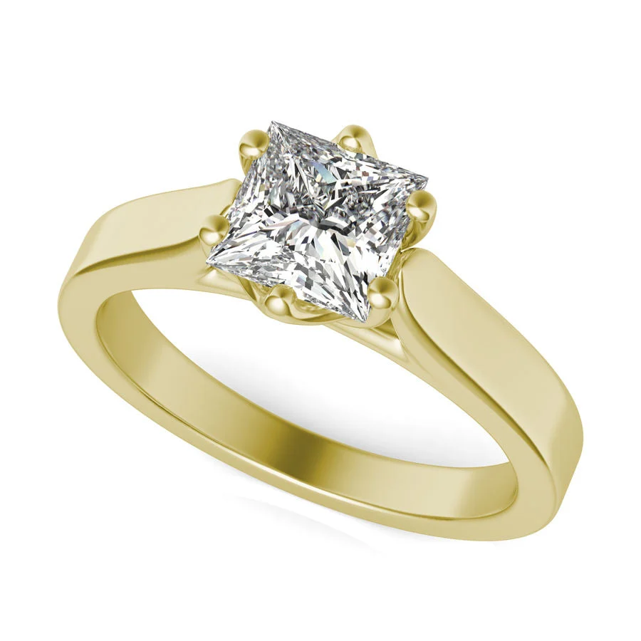 Trellis Cathedral Solitaire Engagement Ring - Custom Builder - SKU 340000