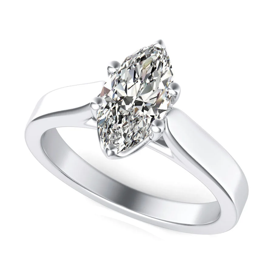 Trellis Cathedral Solitaire Engagement Ring - Custom Builder - SKU 340000