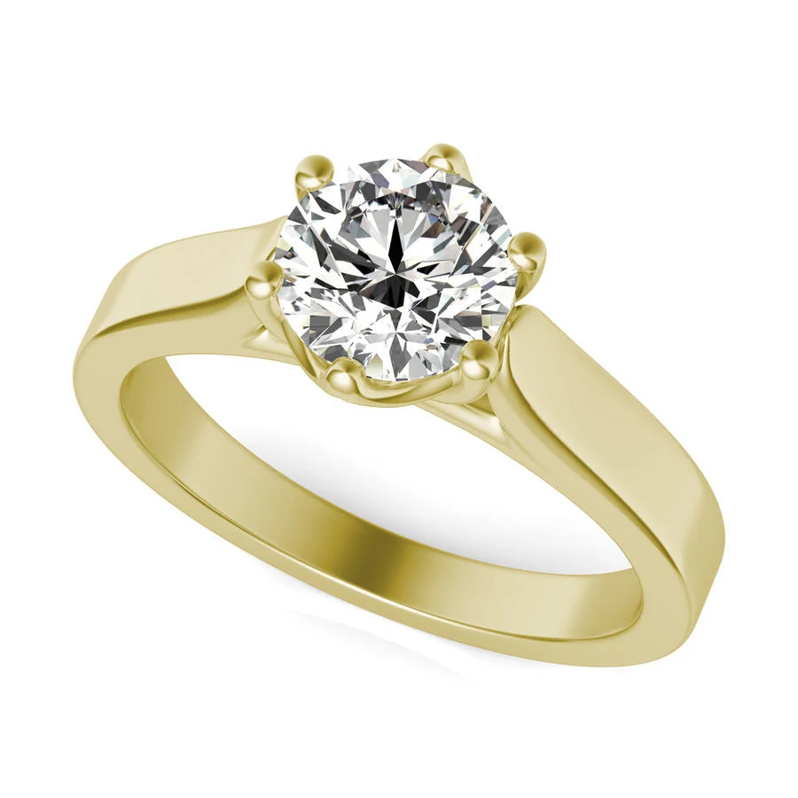 Trellis Cathedral Solitaire Engagement Ring - Custom Builder - SKU 340000