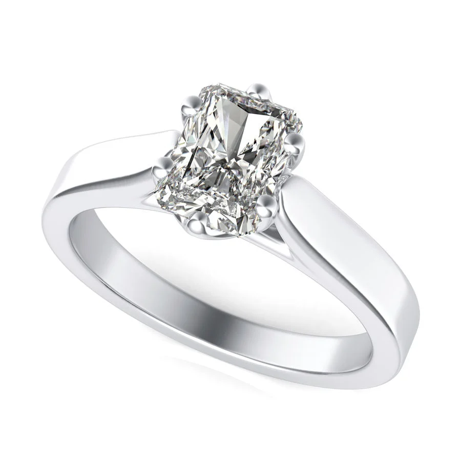 Trellis Cathedral Solitaire Engagement Ring - Custom Builder - SKU 340000