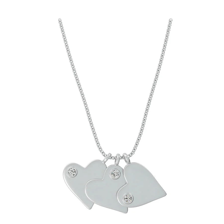 Tri Heart Pendant - Custom Builder - SKU 2ecp18