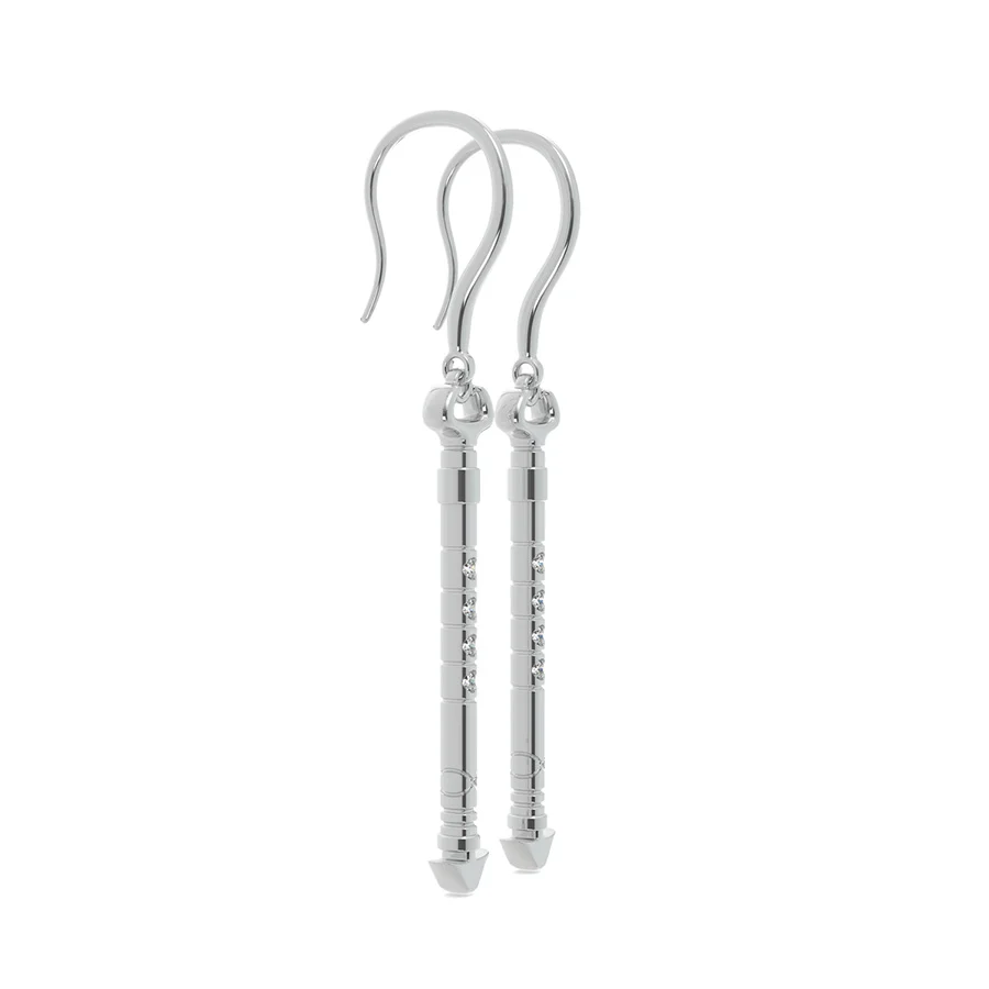 Tribal Arrow Dangling Earrings - Image 2