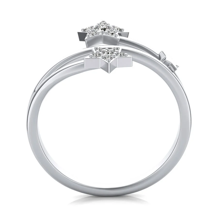 Triple Star Fashion Ring - Image 2