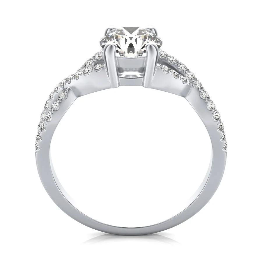 Twist Engagement Ring - Image 2