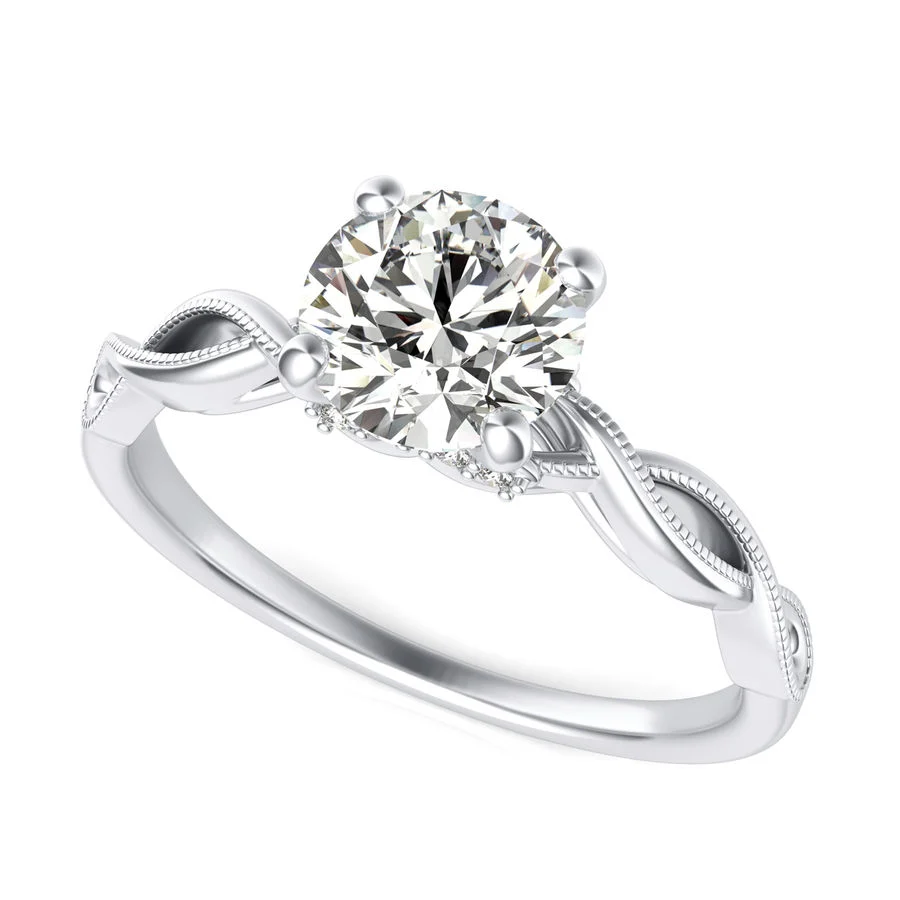 Twist Engagement Ring