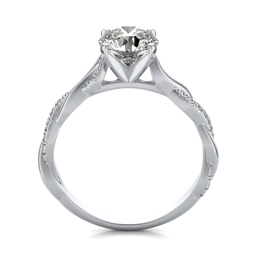 Twist Engagement Ring - Image 2