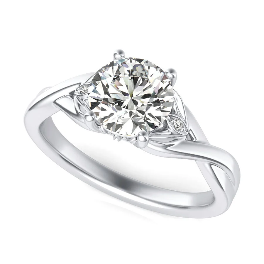 Twist Engagement Ring