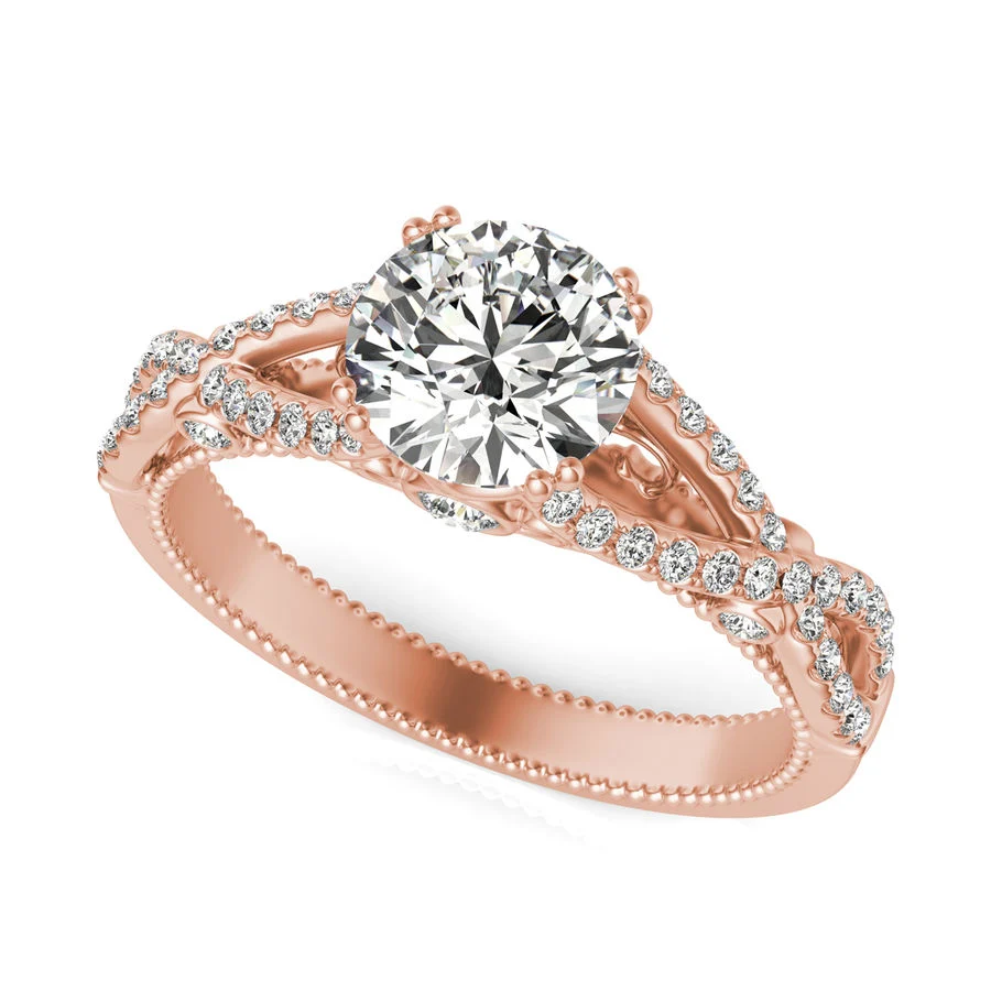 Twist Engagement Ring - Custom Builder - SKU 147800