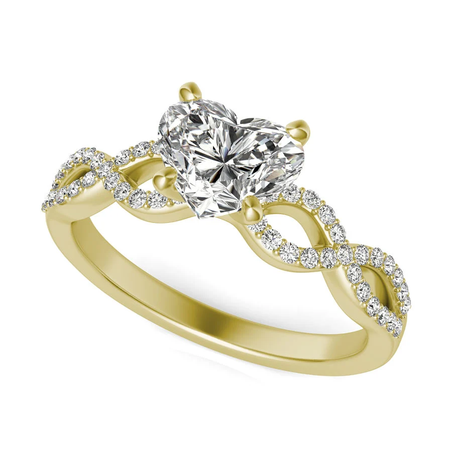 Twist Engagement Ring - Custom Builder - SKU 228200