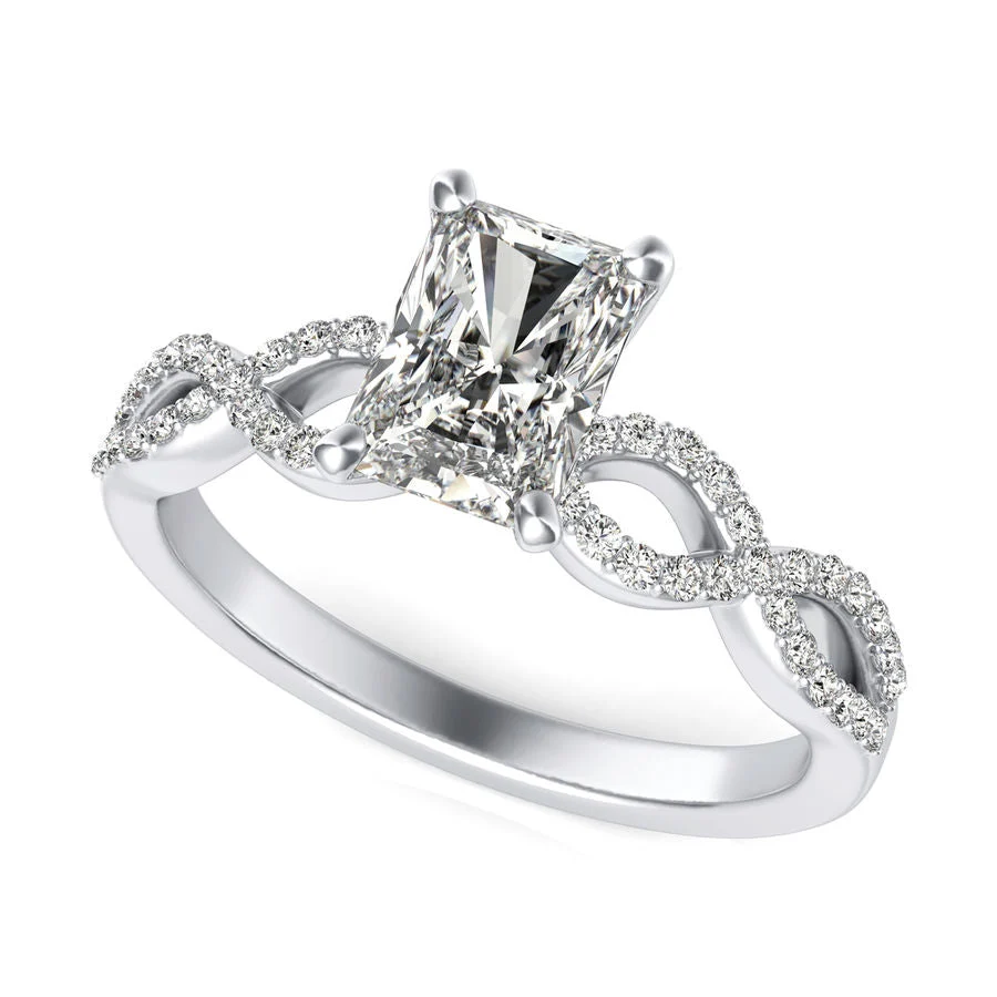Twist Engagement Ring - Custom Builder - SKU 228200