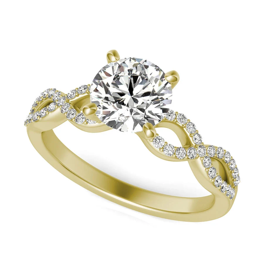 Twist Engagement Ring - Custom Builder - SKU 228200