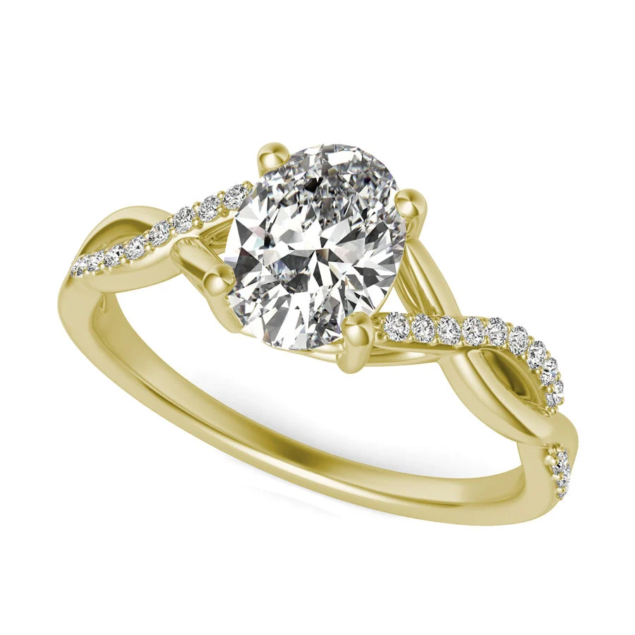Twist Engagement Ring - Custom Builder - SKU 229600