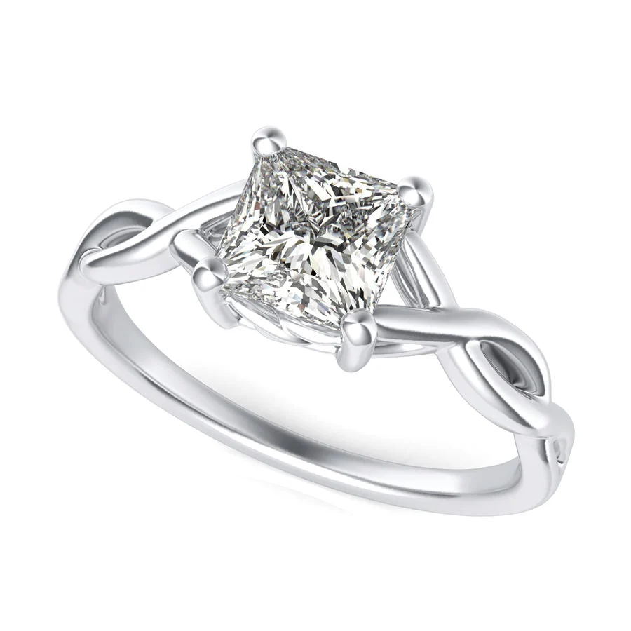 Twist Engagement Ring - Custom Builder - SKU 229700