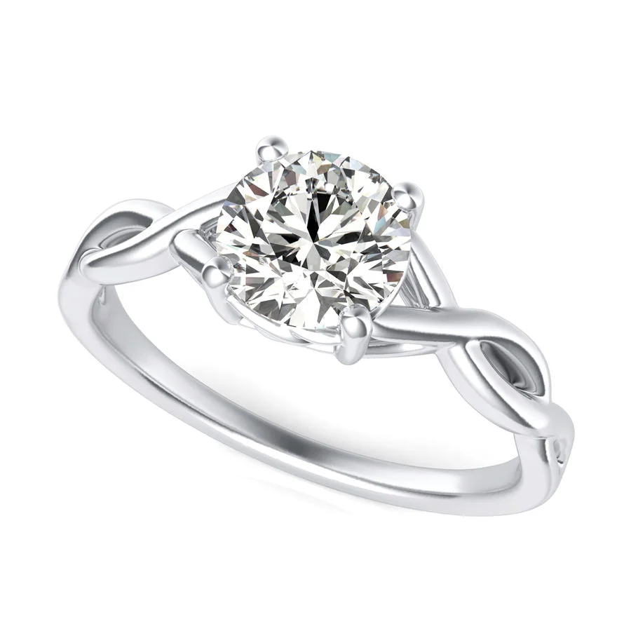 Twist Engagement Ring - Custom Builder - SKU 229700