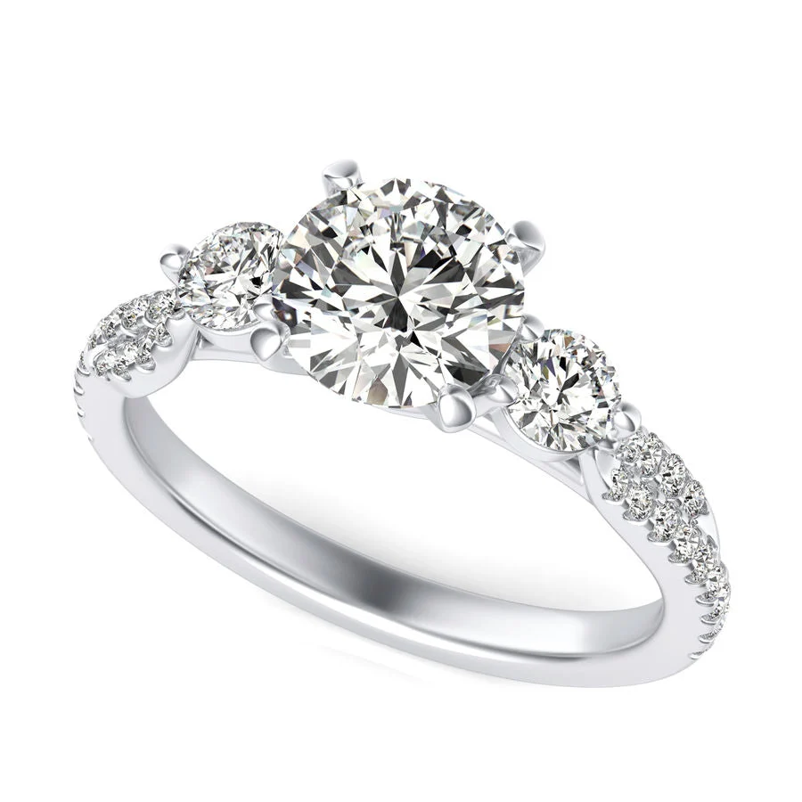 Twist Engagement Ring - Custom Builder - SKU 266300