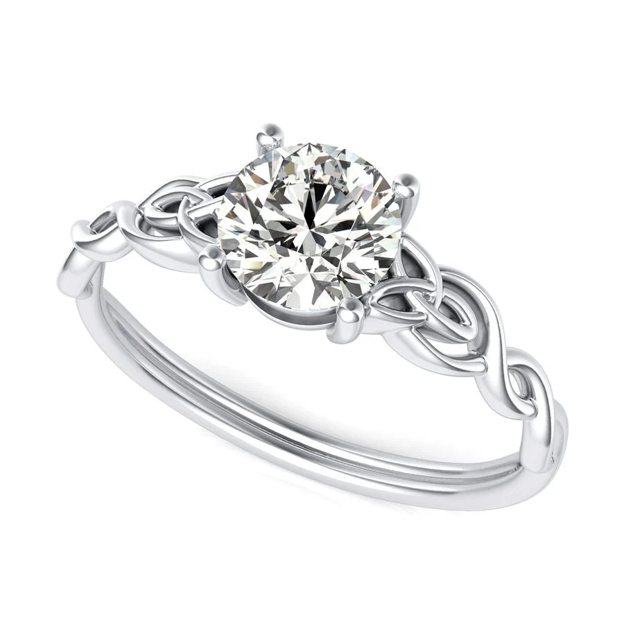 Twist Engagement Ring - Custom Builder - SKU 391200