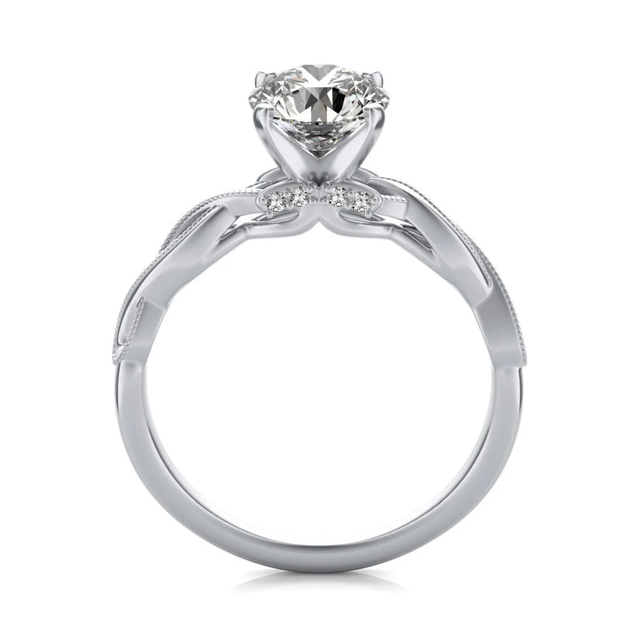 Twist Solitaire Ring - Image 2