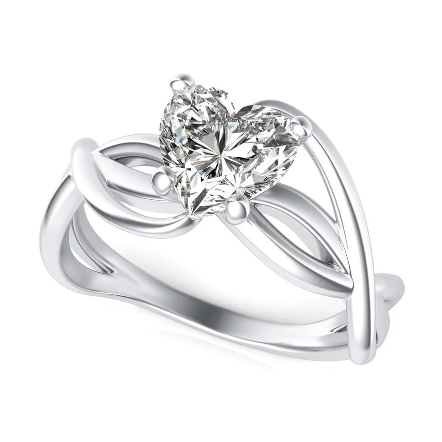 Twist Solitaire Ring - Custom Builder - SKU 323600