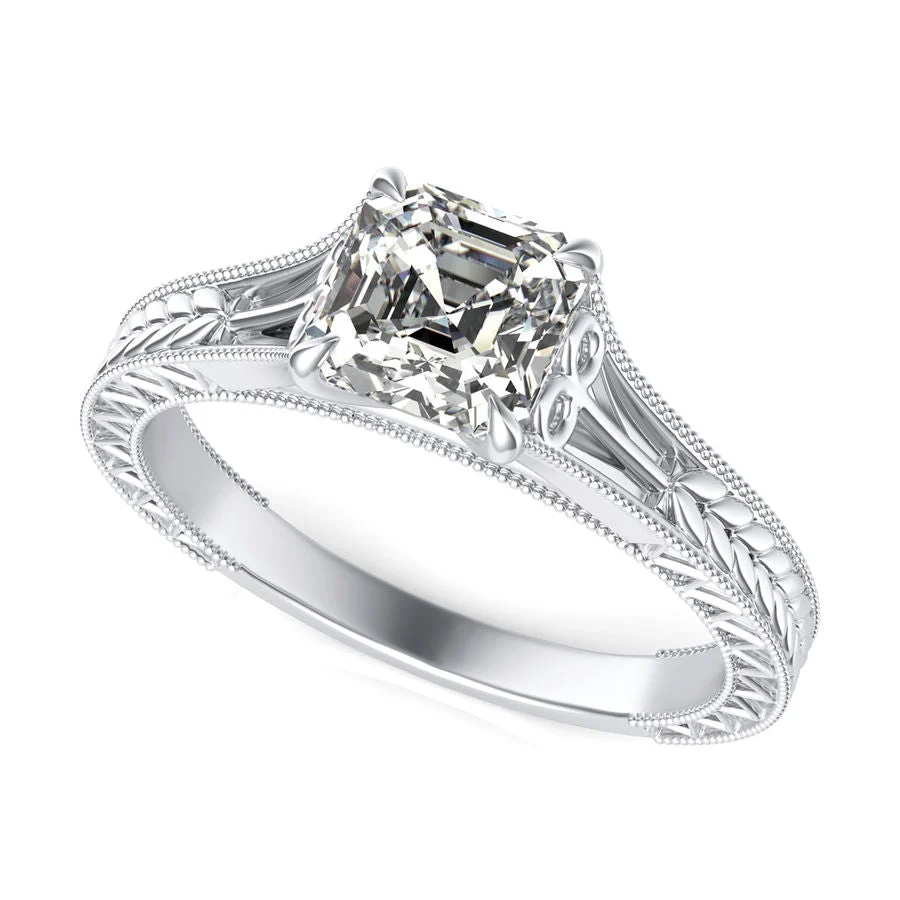 Victoria Cathedral Solitaire Engagement Ring - Custom Builder - SKU 382800