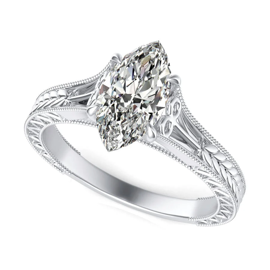 Victoria Cathedral Solitaire Engagement Ring - Custom Builder - SKU 382800