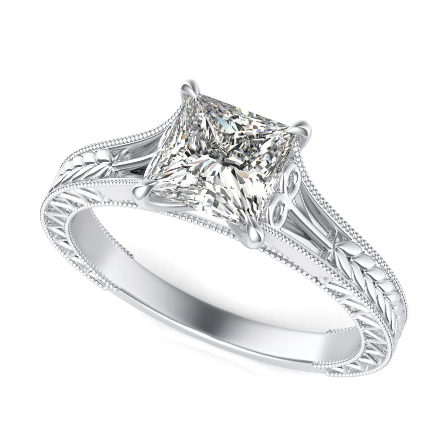Victoria Cathedral Solitaire Engagement Ring - Custom Builder - SKU 382800
