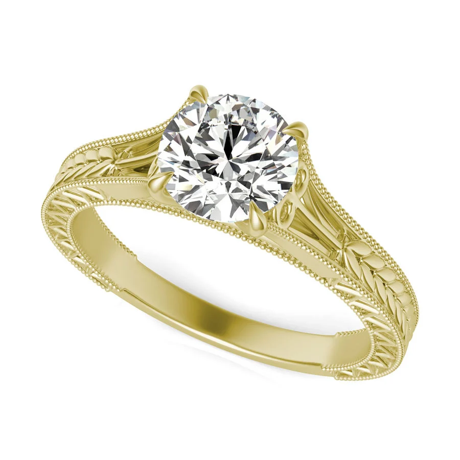 Victoria Cathedral Solitaire Engagement Ring - Custom Builder - SKU 382800
