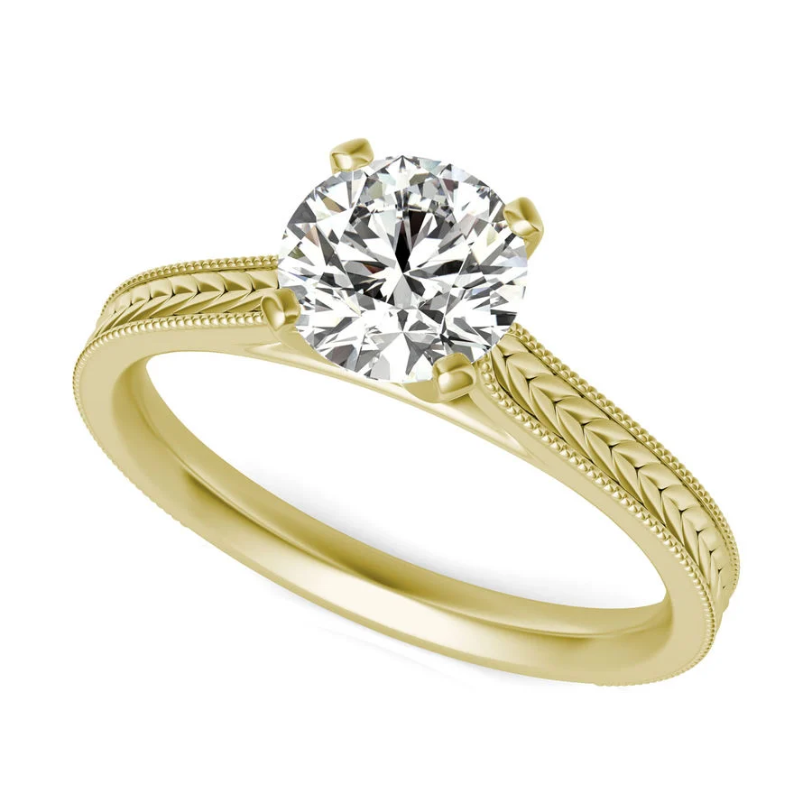 Victoria Cathedral Solitaire Engagement Ring - Custom Builder - SKU 382900