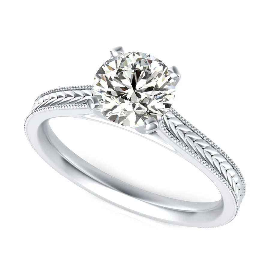 Victoria Cathedral Solitaire Engagement Ring - Custom Builder - SKU 382900