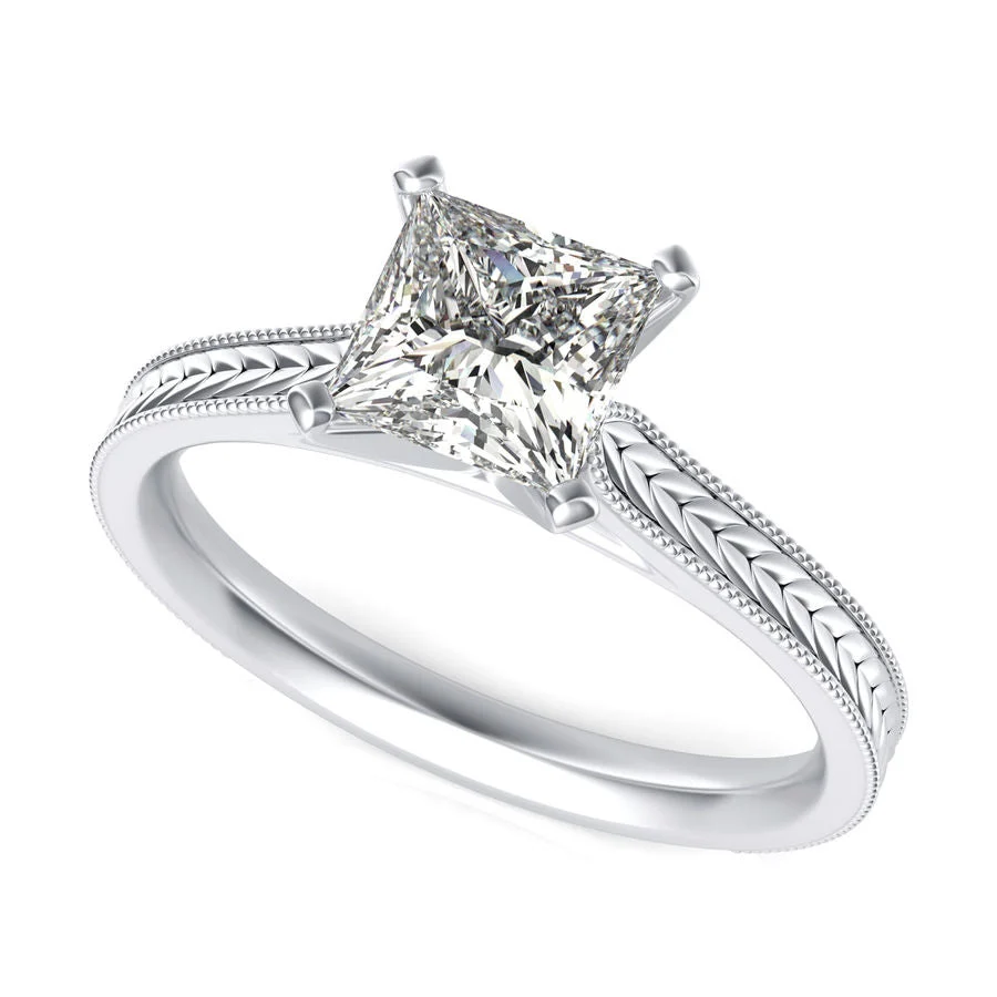 Victoria Cathedral Solitaire Engagement Ring - Custom Builder - SKU 382900