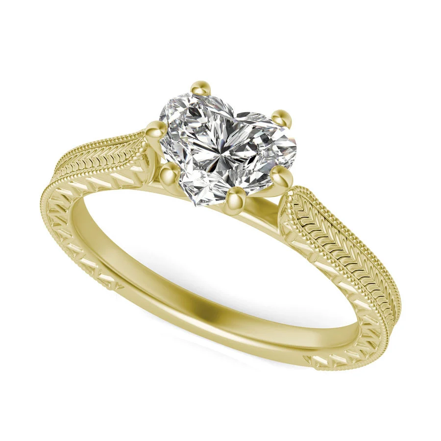 Victoria Cathedral Solitaire Engagement Ring - Custom Builder - SKU 383001