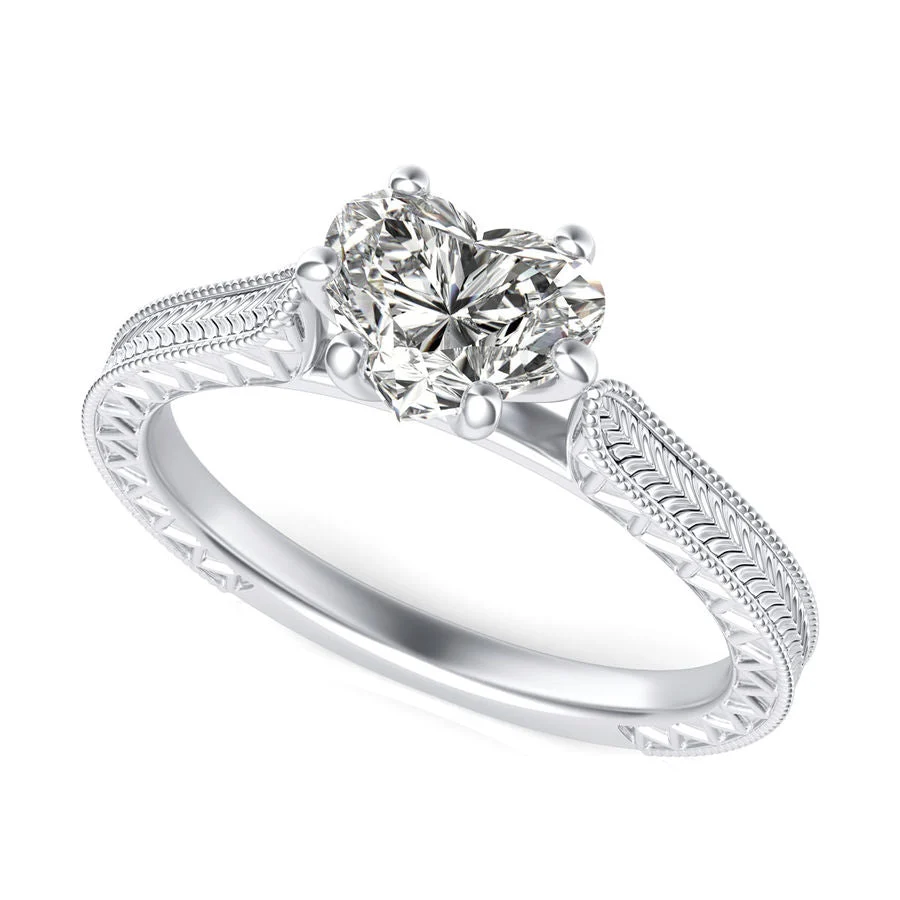 Victoria Cathedral Solitaire Engagement Ring - Custom Builder - SKU 383001