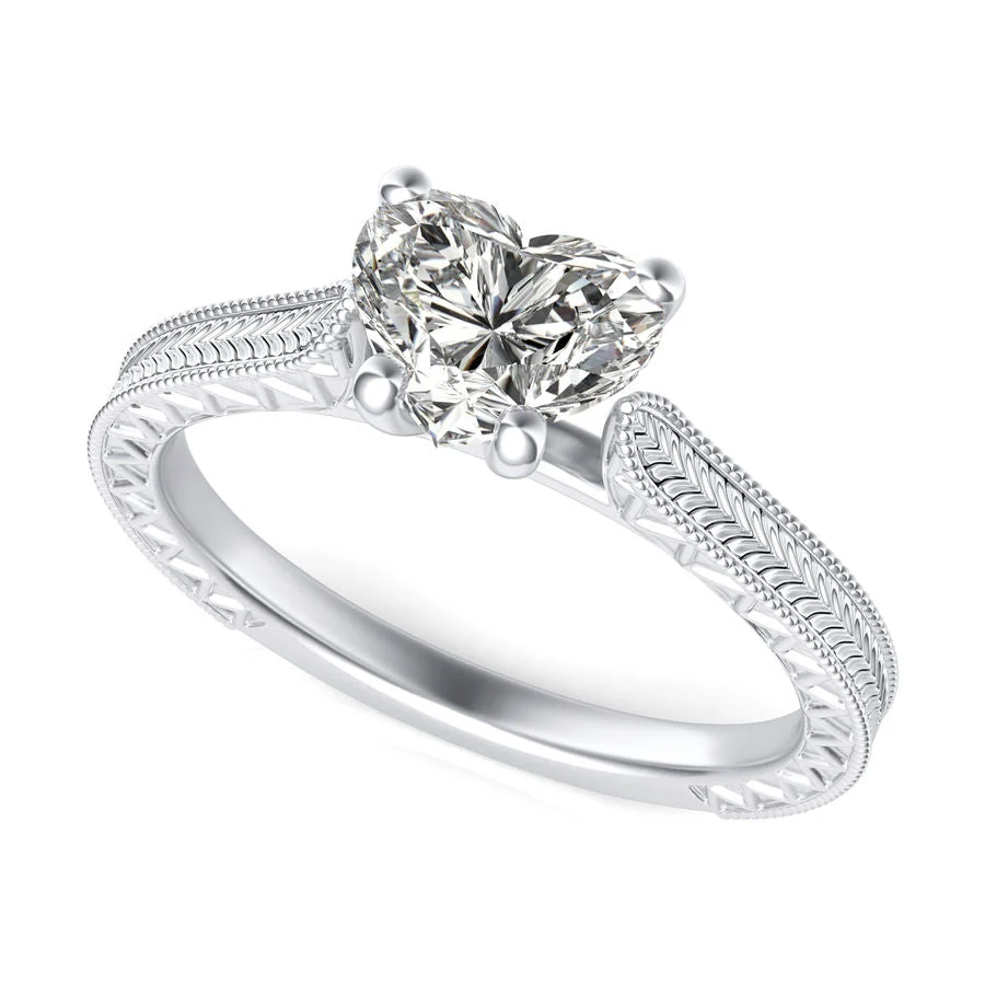 Victoria Cathedral Solitaire Engagement Ring - Custom Builder - SKU 383000
