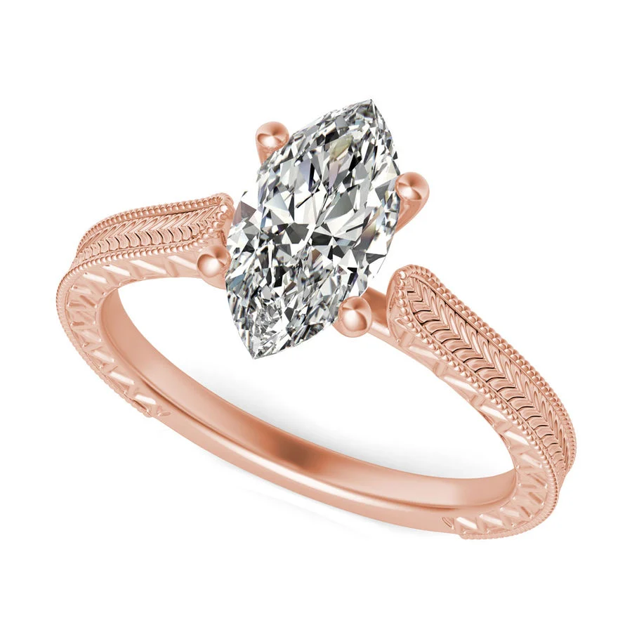 Victoria Cathedral Solitaire Engagement Ring - Custom Builder - SKU 383000