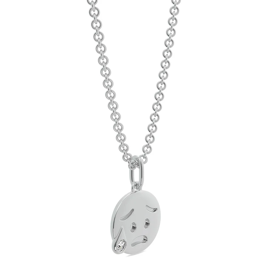 Worry Emoji Coin Pendant - Image 2