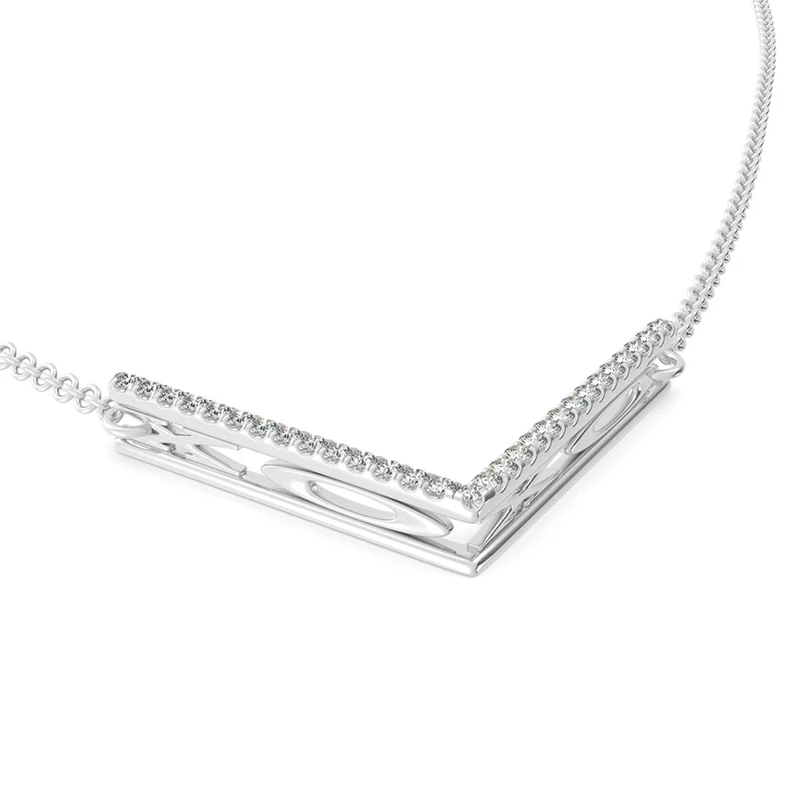"XOXO" Chevron Bar Pendant