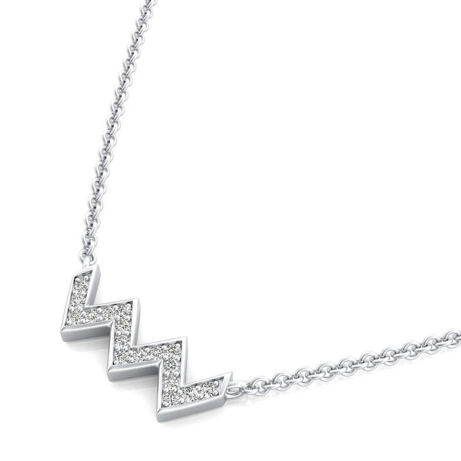 Zigzag Bar Pendant - Custom Builder - SKU 185000